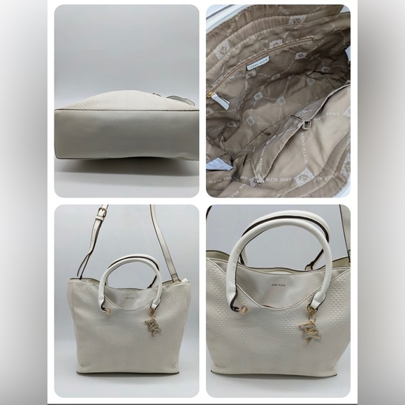 👛 NWT! Anne Klein Large Woven Tote Bag MSRP $95 - Picture 3 of 6
